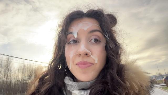 Любимый обкончал всё лицо в машине потом выгнал на мороз со словами Пиздуй в метро